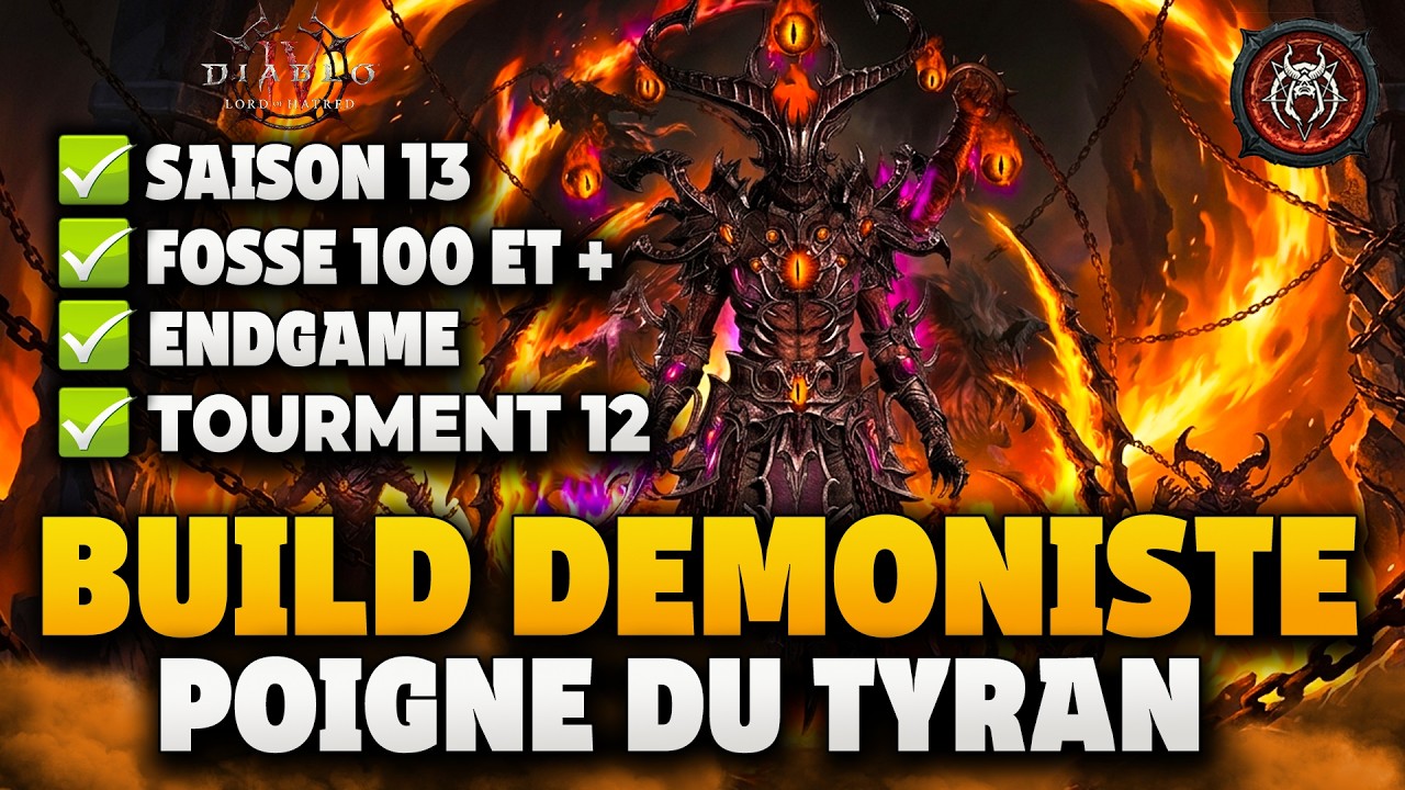 ✅ Endgame Warlock Build: Tyrant's Grasp (T12/Pit 100+) in Season 13 of Diablo 4