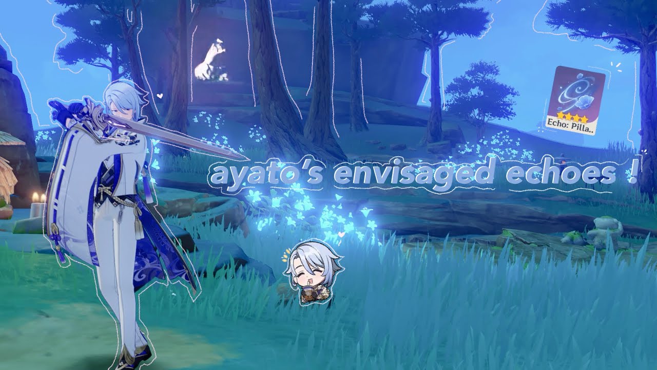 unlocking ayato’s echoes ⭑.ᐟ  || cozy genshin impact gameplay ✮⋆˙ 