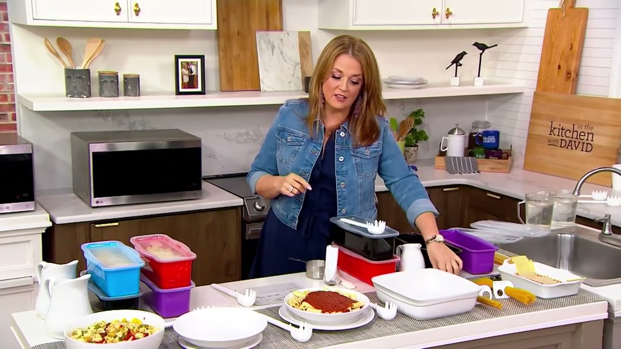 Decor 4-Piece Microwave Pasta Cooker With Tools on QVC