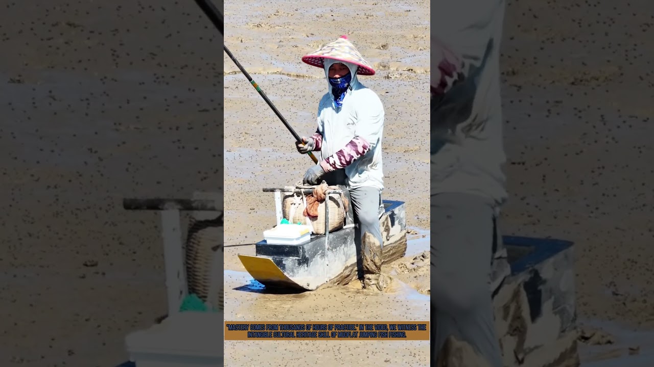 Intangible Cultural Heritage: Mudflat Jumping Fish Fishing with Incredible Skill