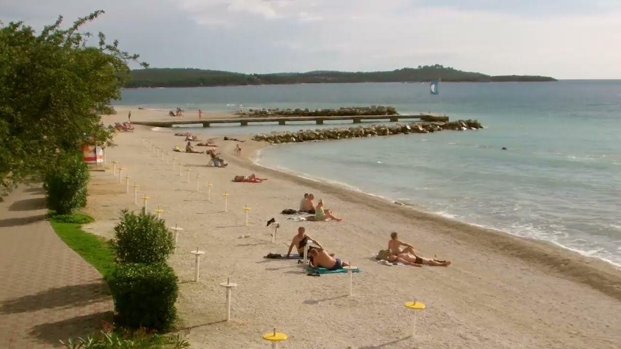 Strand 1. vom Camping Bi Vilage Richtung Pula ( Kroatien Istrien ) und