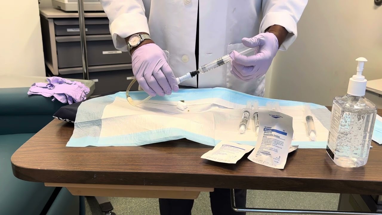 Flushing PD catheter for catheter dysfunction