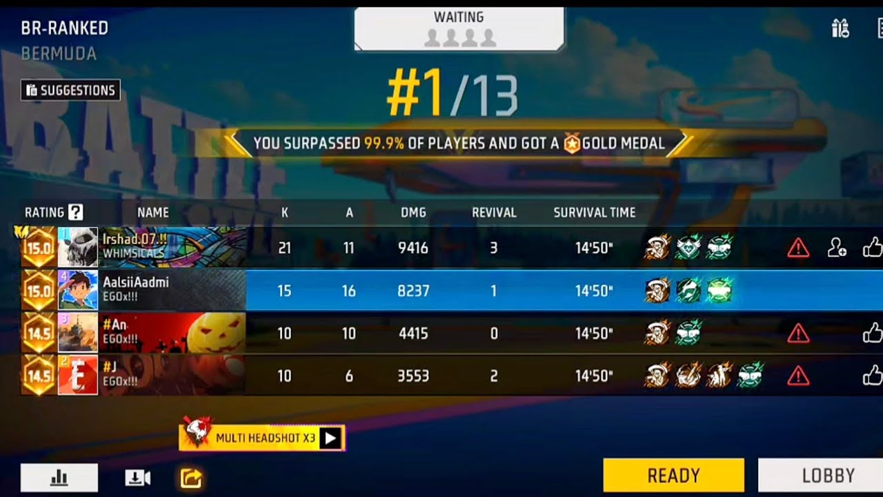 56 Kills in 1 match of FFMIC Grind😶‍🌫️🤫 [RAW POV ]