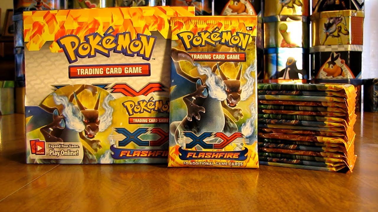 Открытие коробки с бустерами Pokemon Flashfire, часть 2