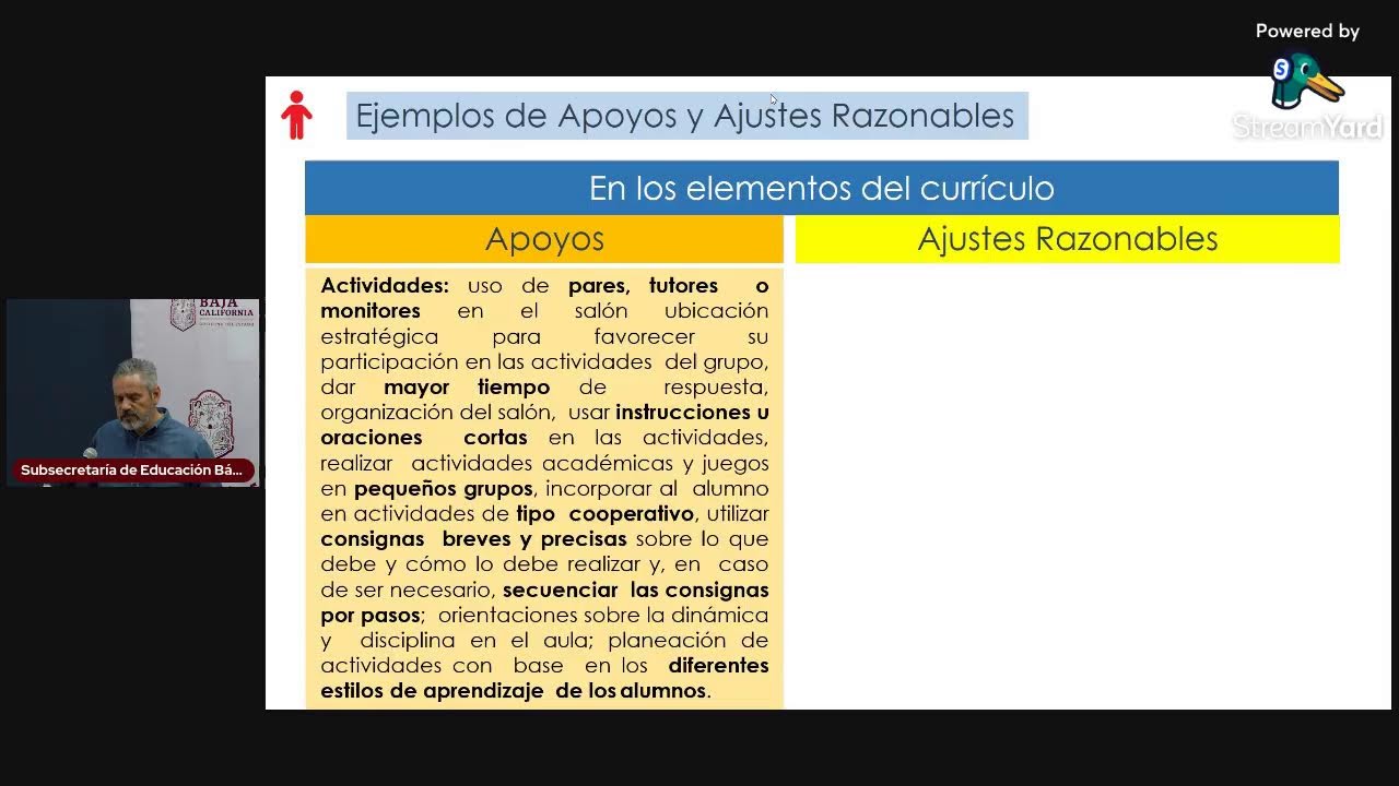 Diseño universal para el Aprendizaje (DUA), Apoyos y Ajustes Razonables