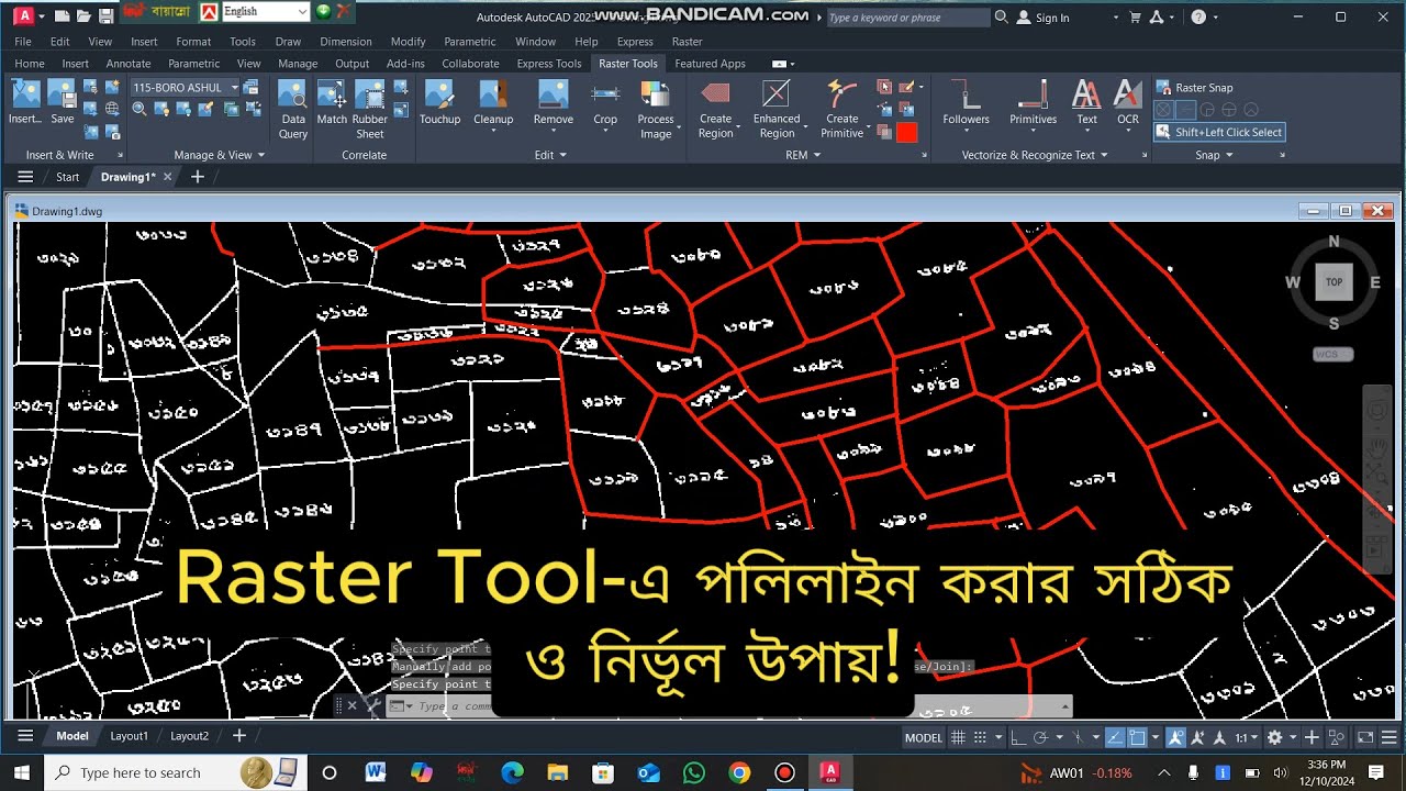 Raster Tool -এ পলিলাইন করার সঠিক ও নির্ভূল পদ্ধতি!