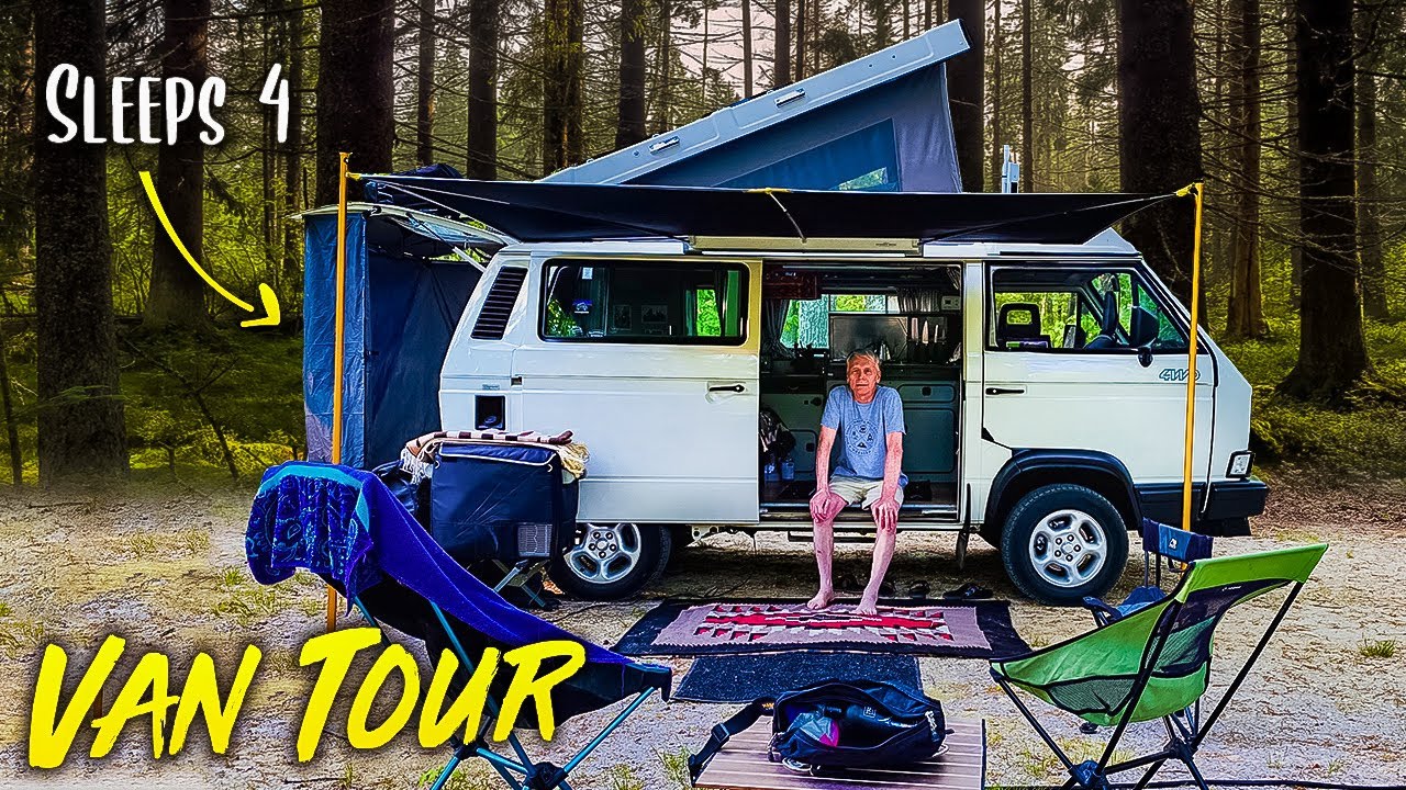 УДИВИТЕЛЬНОЕ РЕТРО | Volkswagen T3 Vanagon Syncro 4x4 Westfalia Pop Top Camper Van Tour