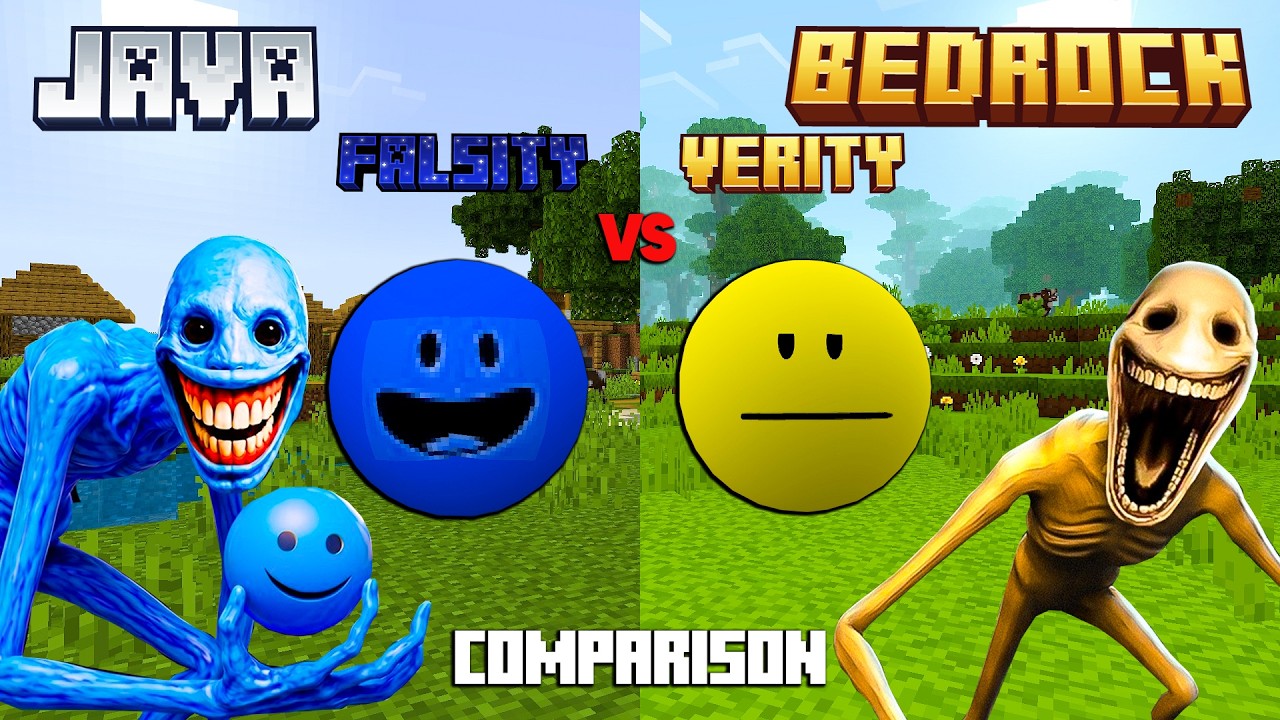 SBS COMPARISON OF FALSITY VS VERITY in Minecraft Bedrock