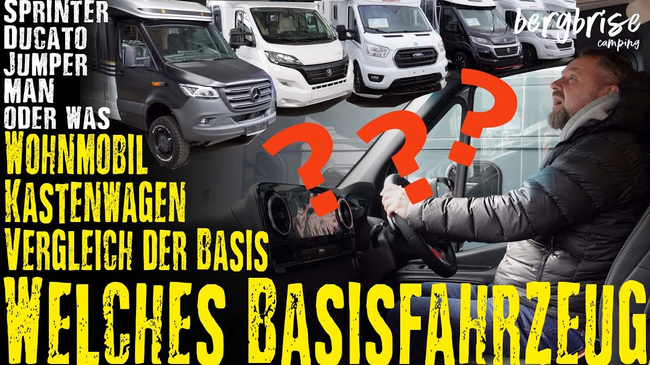 Wohnmobil Basisfahrzeuge Vergleich Sprinter Ducato Jumper Transit