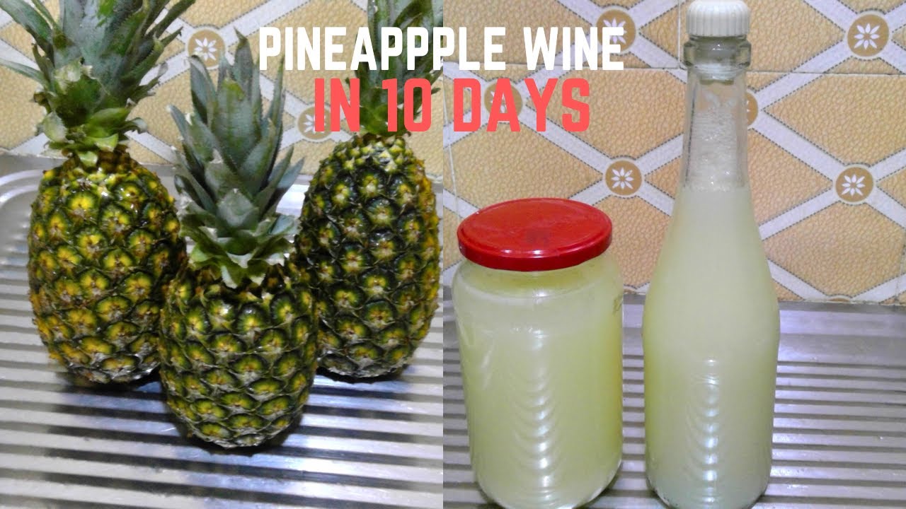 Turn Pineapple into Wine in 10 Days! Easy DIY Pineapple Wine Recipe