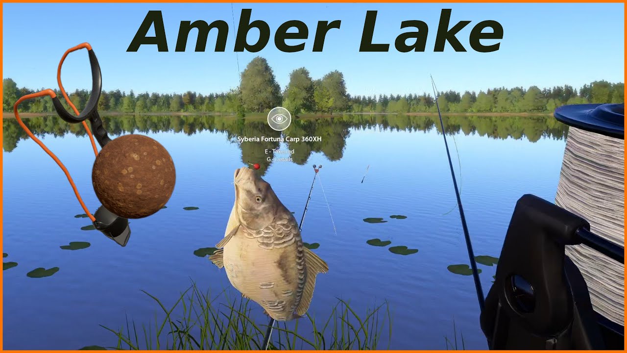 color carp spot low lv ? Amber Lake Russian Fishing 4