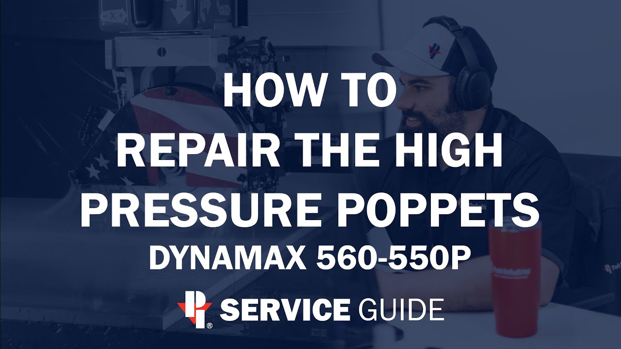 How to Replace High Pressure Poppets on Dyanmax 550 | CNC Sawjet Service