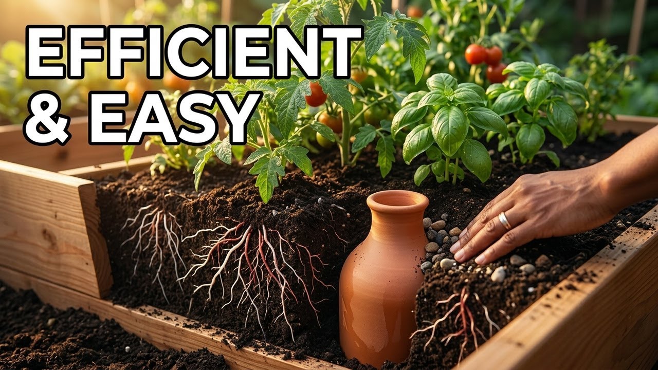 Efficient Garden Watering Technique with Oyas/Ollas