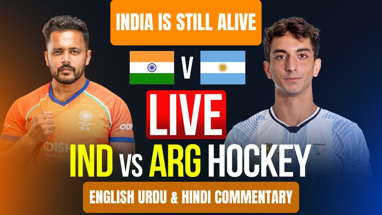 LIVE 🔴 IND vs ARG Super - 8 | FIH Hockey World Cup 2026  | LIVE on Bang Box Sports