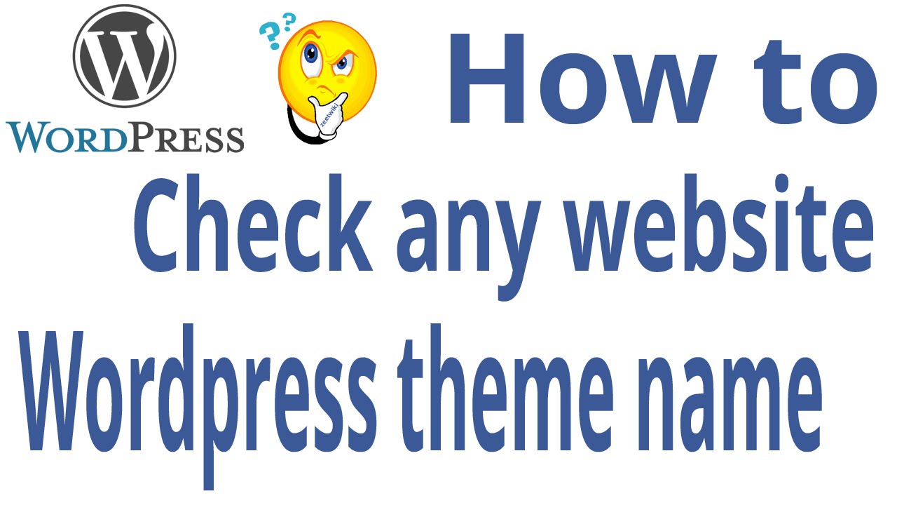 How to check any website wordpress theme name