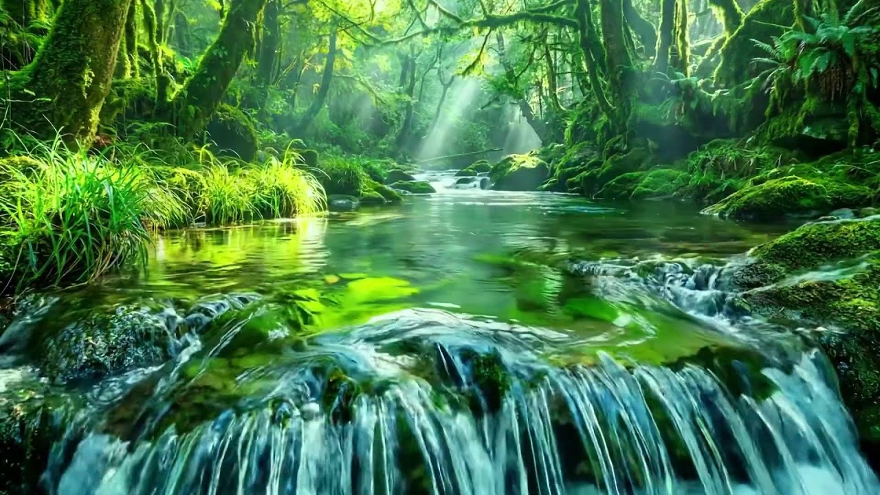 Relaxing Water Sounds with Birds Singing, Peaceful Nature Ambience for Study and Deep Meditation
