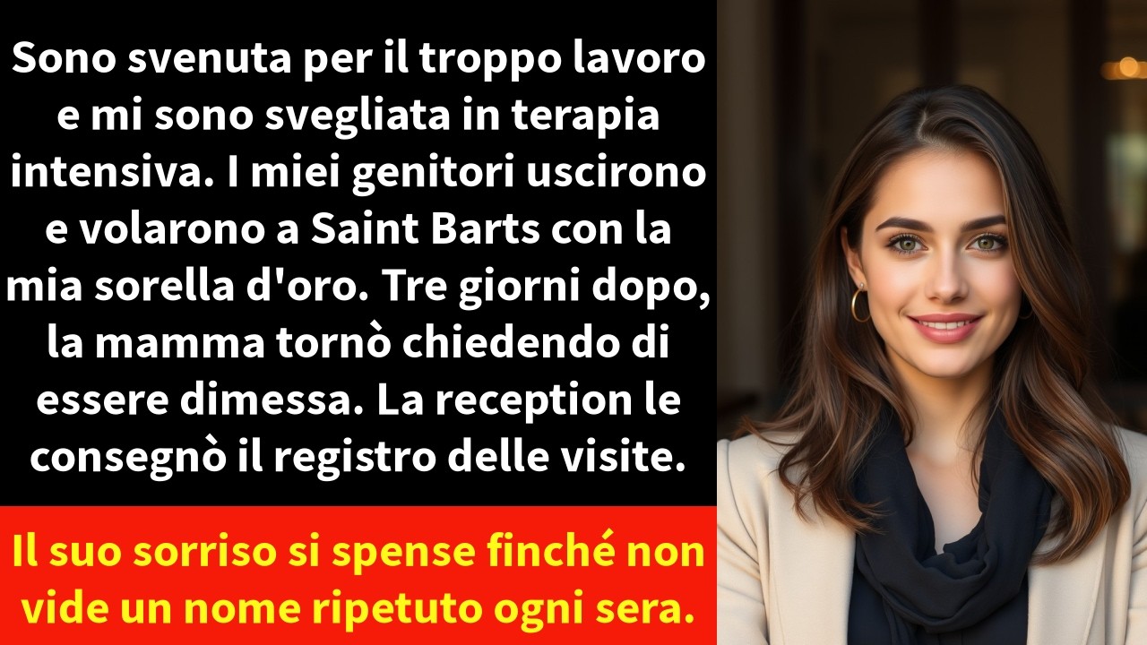 Sono svenuta per il troppo lavoro e mi sono svegliata in terapia intensiva. I miei genitori uscirono