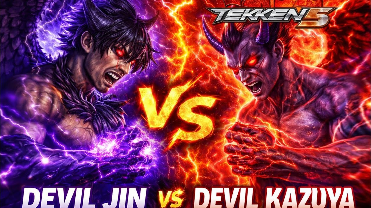 Devil kazuya 😈 VS devil jin 👹 who is win amazing 