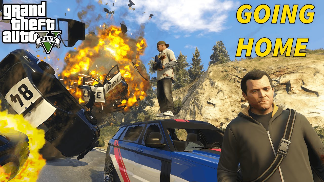 GOING TO HOME FRANKIN AND MICHEAL |GTA5| GAMPLAY