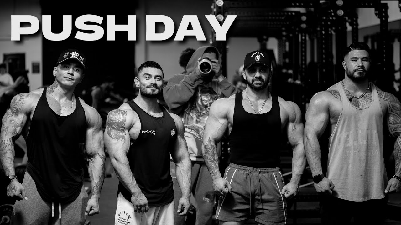 2024 Arnold’s Prep - PUSH DAY + Q&A w/ Jeremy Potvin, Zanyar, and Tango - 5 Weeks Out