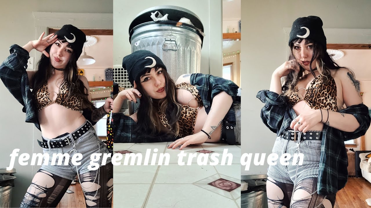 turning myself into a Femmelin / femme gremlin / grunge bimbo aesthetic