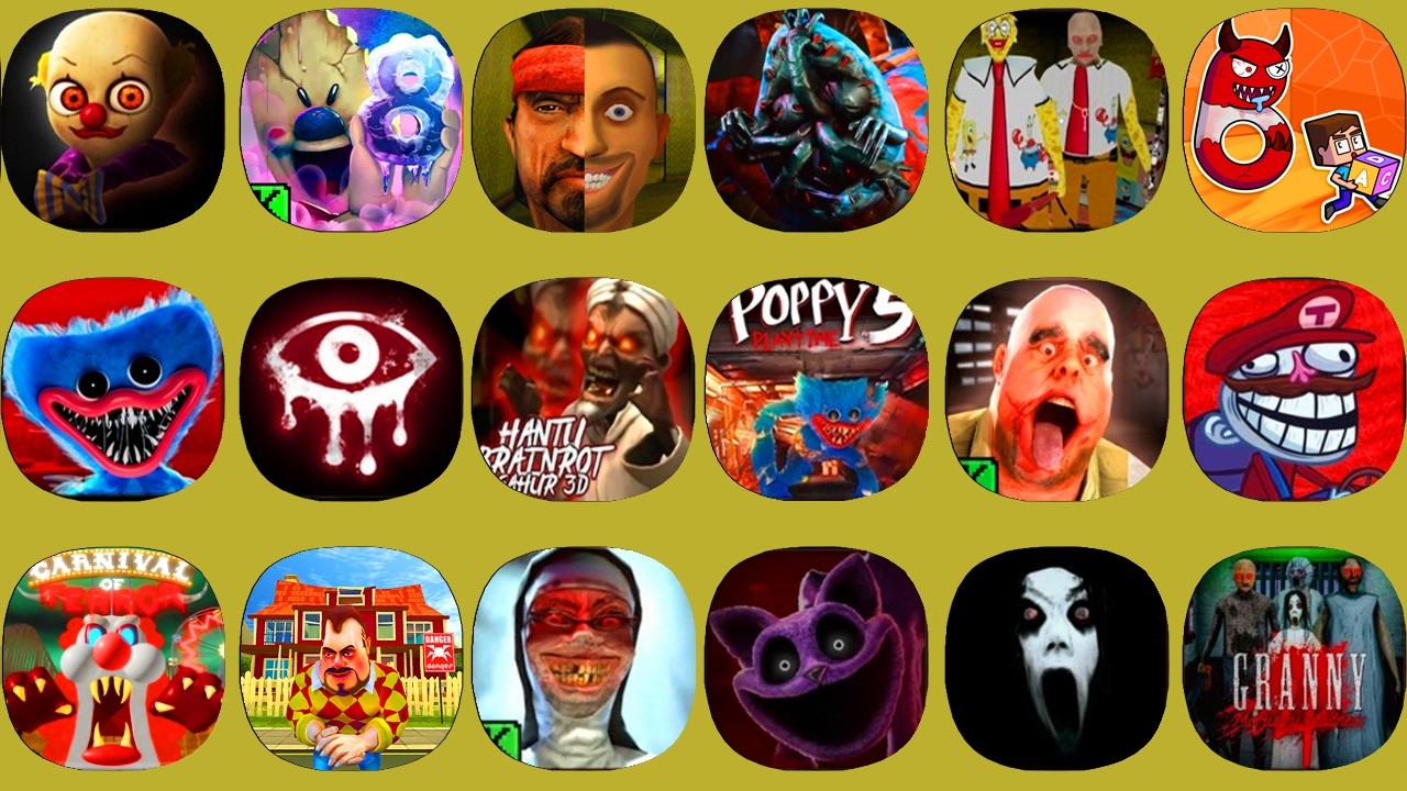 Granny Chapter Two Grany The Punk.The Babby Yellow,Poppy Play Time Chapter3.Roblox Mod,Witch Cry 2..