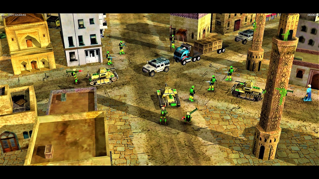 GLA ambushed the UN convoy and stole all the money (c&c General Zero Hour Mission Map)