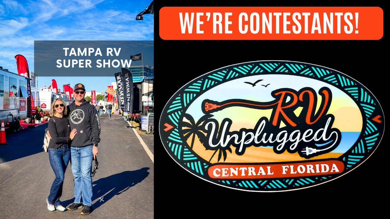 BIG NEWS at the 2024 Tampa RV Show! We're going to be on a REALITY SHOW! (RV Unplugged)(RV Tour)