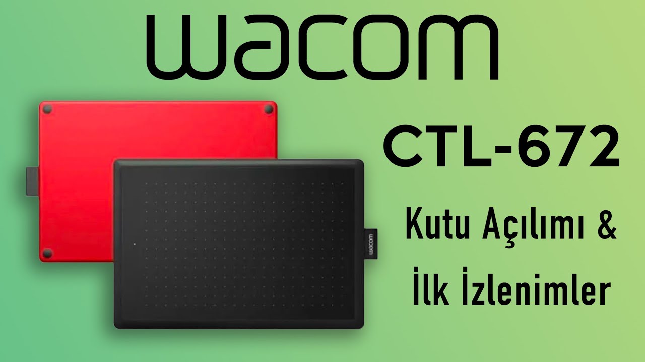 One by Wacom CTL-672 Çizim Tableti Kutu Açılımı & İlk İzlenimler | Ahmed Zahid