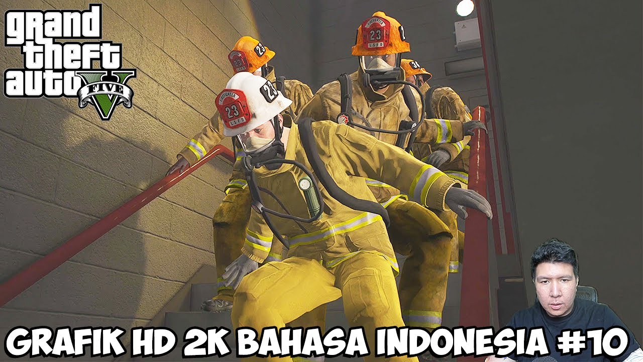 MICHAEL DAN FRANKLIN NYAMAR JADI DAMKAR UNTUK MERAMPOK FIB! GTA V HD GAMEPLAY #10