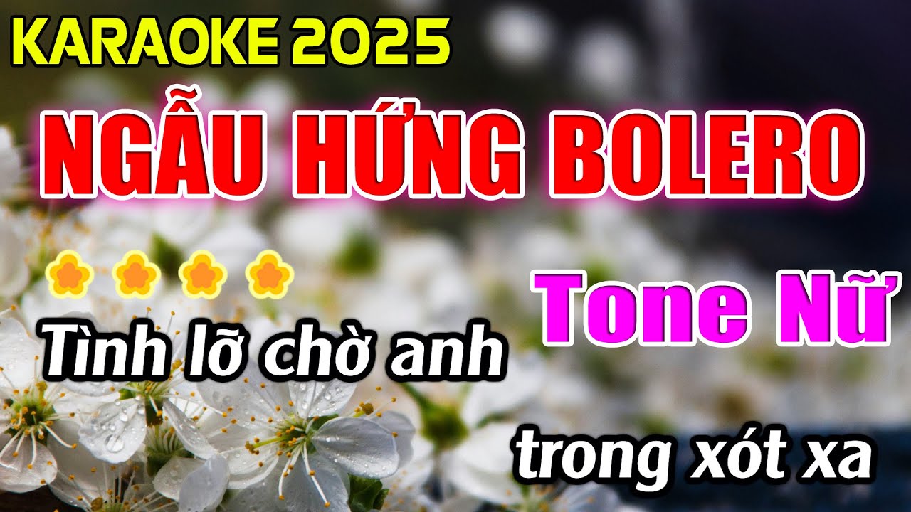 Ngẫu Hứng Bolero Karaoke Tone Nữ Karaoke Ho&agrave;ng Giang 62