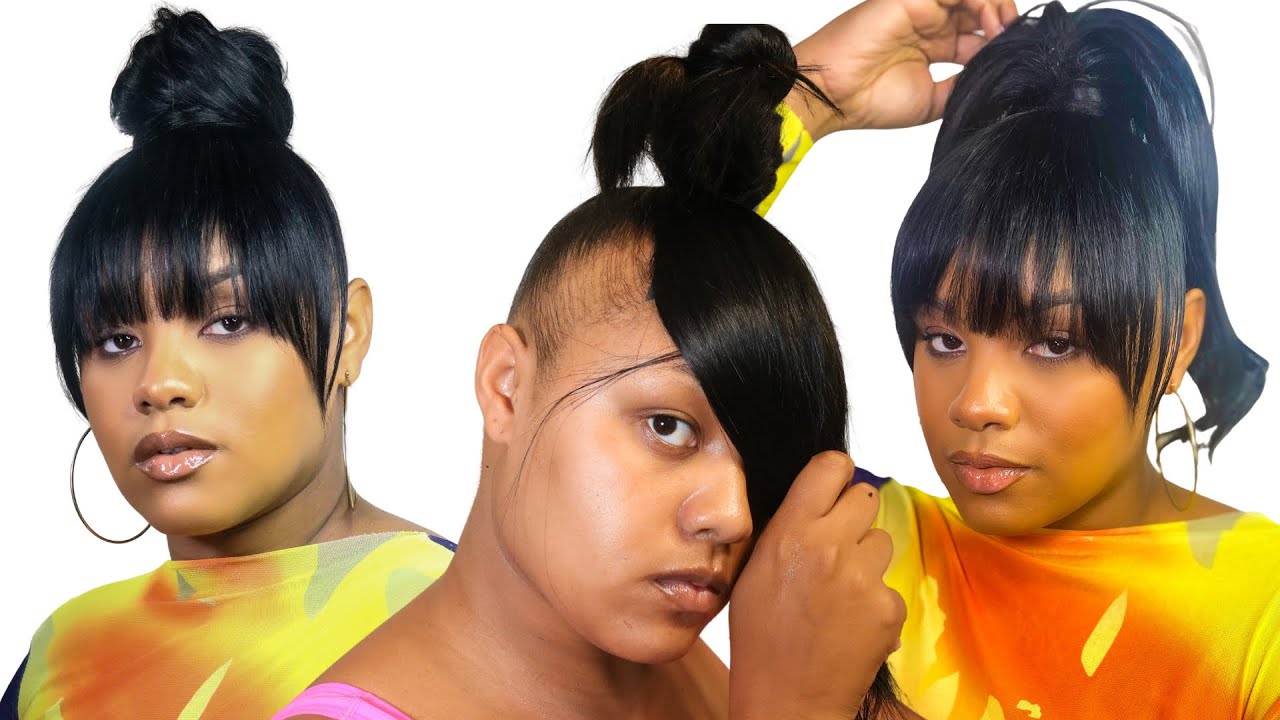 NO EDGES NO PROBLEM❗️HOW TO BANGS & GENIE PONYTAIL + THANKS FOR 30K!