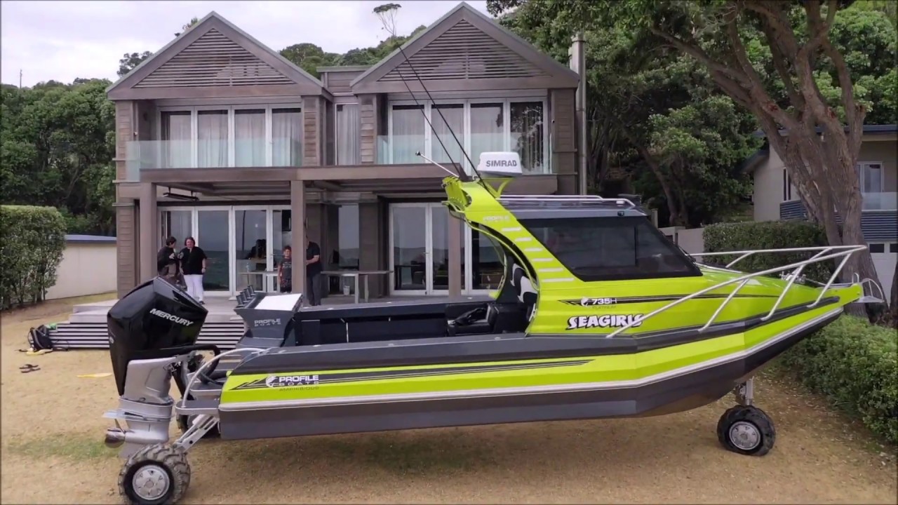 Profile Boats 735H Platinum Amphibious Tectrax 300hp Drone
