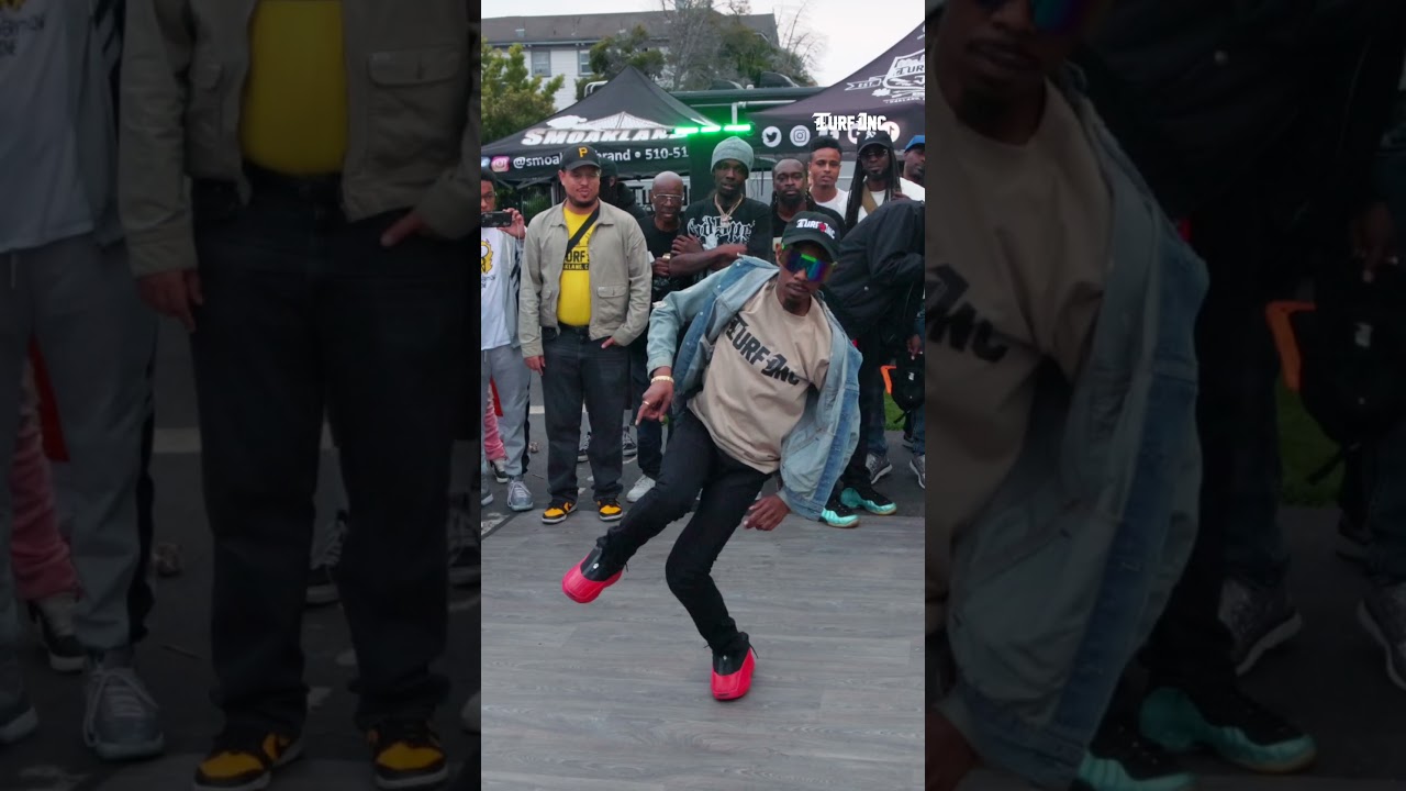Turf Dancing Genius✨idummy Shows Off Insane Footwork & Style Oakland First Fridays!#turfinc#oakland