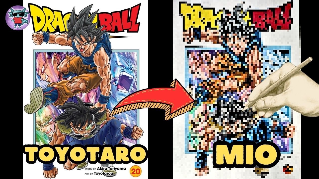 ¡¡DIBUJÉ UNA DE LAS PORTADAS DE DRAGON BALL SUPER DEL MANGA Y ASÍ QUEDÓ!! | TUTORIAL