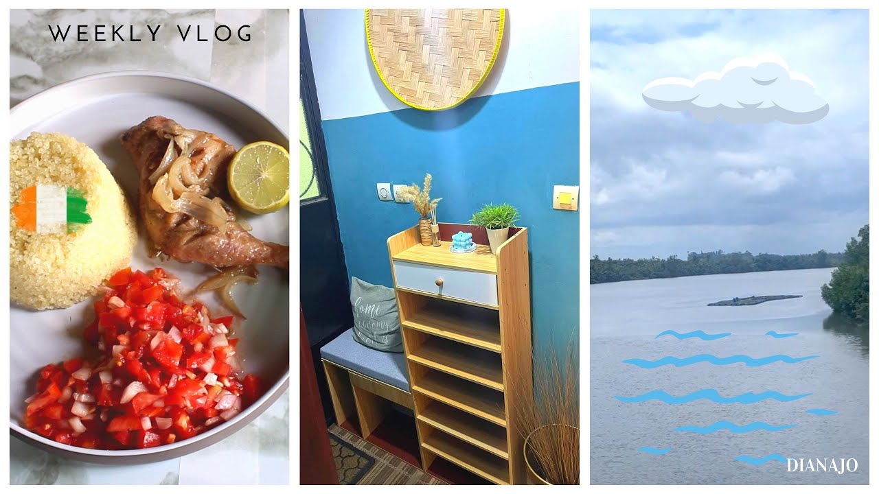WEEKLY VLOG CAMEROUN | SEJOUR A YAOUND&Eacute;, CUISINE IVOIRIENNE, NOUVELLE DECO, 5 JOURS AVEC MOI