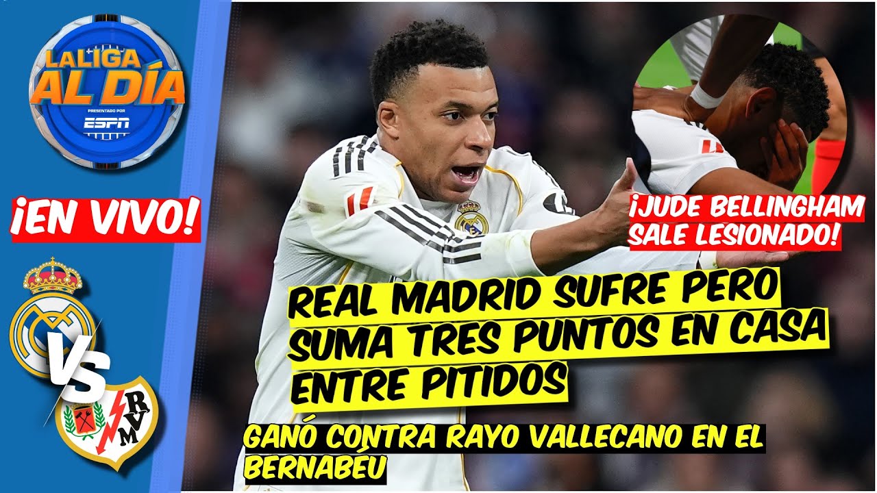 POLÉMICA victoria del REAL MADRID sobre el RAYO VALLECANO. Hubo un penal en el 97' | La Liga Al Día