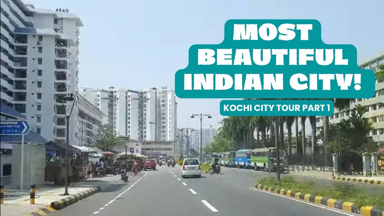 Driving in Kochi City | Boat Jetty to Marine Drive | Indian City Driving Tour | 4K Driving Video