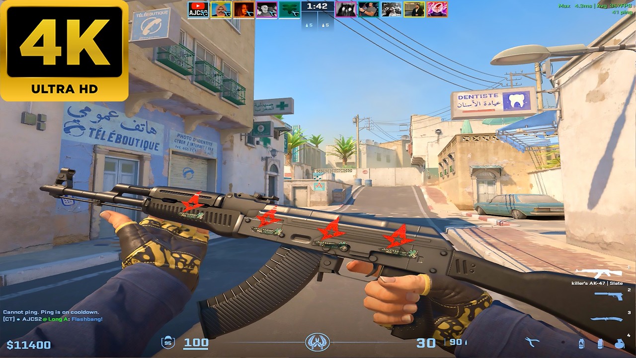 Counter Strike 2 -  Dust 2 - Full Gameplay