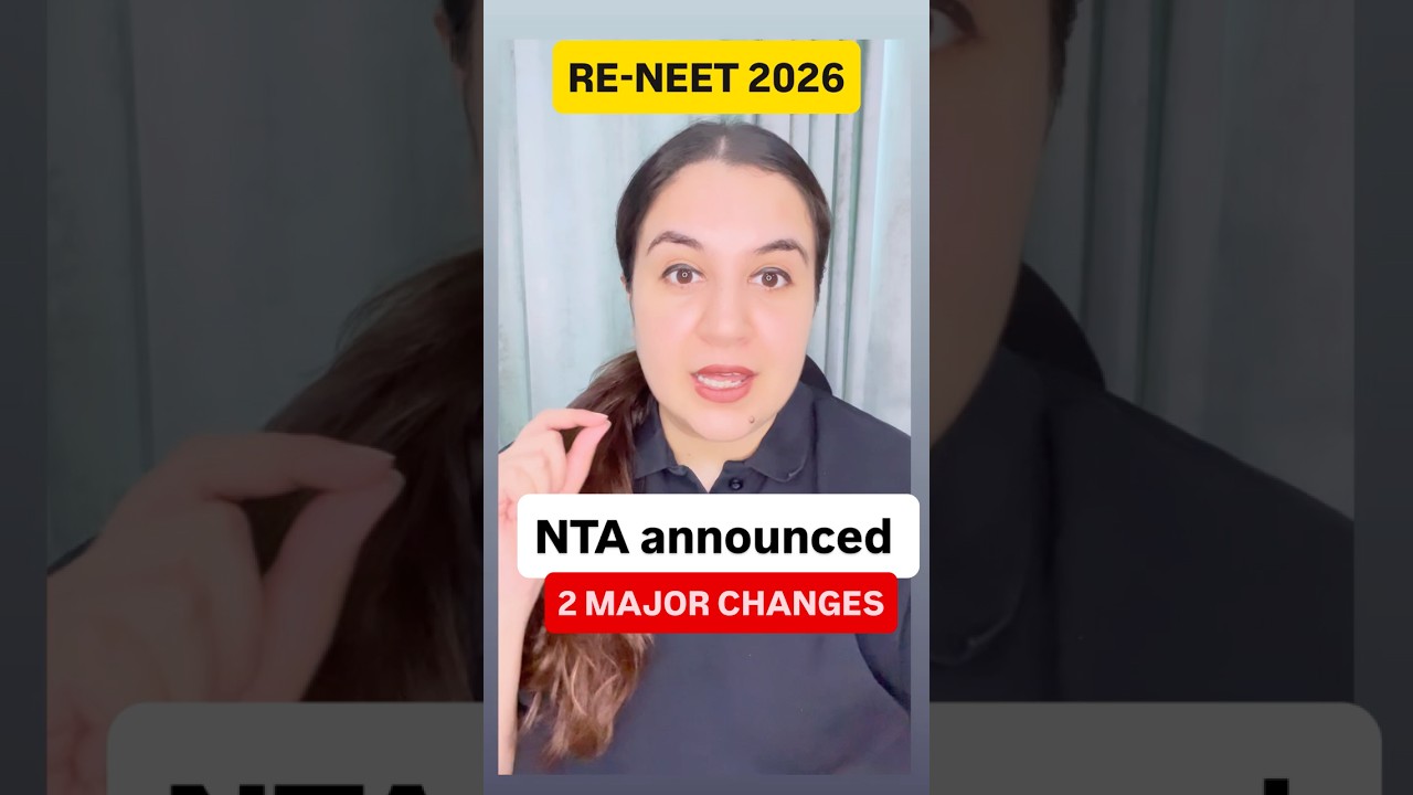 🚨 NTA BIG UPDATE for RE-NEET 2026 | 15 Min Extra Time & More Rough Work Pages! #reneet2026 #nta