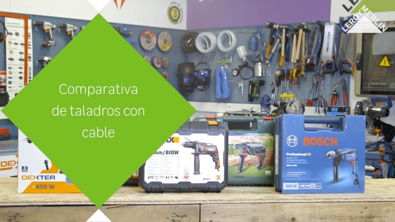 Comparativa de taladros con cable - LEROY MERLIN
