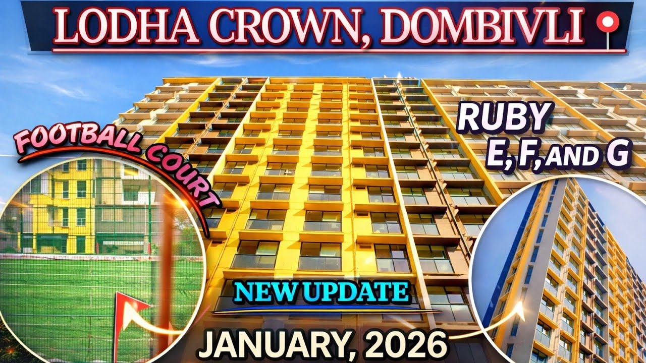LODHA CROWN new update🤯Ready to move😱 RUBY🔥CORAL🔥OPAL🔥Actual amenity💓full tour😍@yrpvlogs #viralvideo