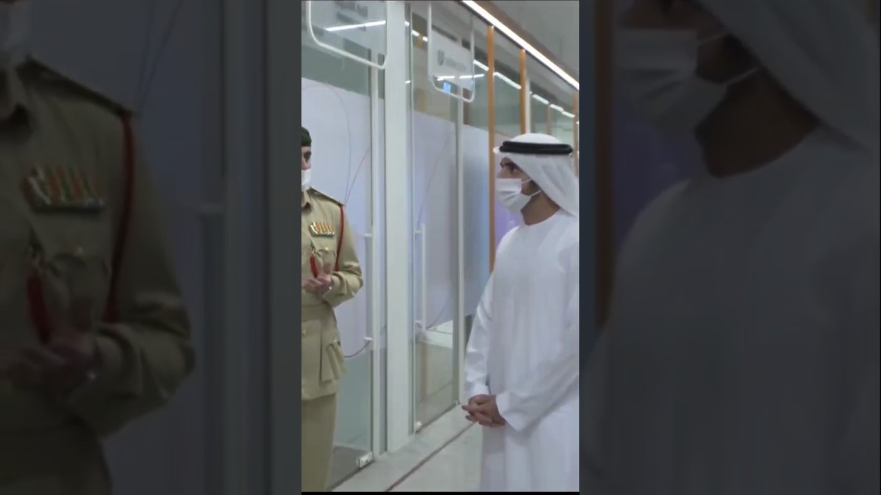 Sheikh Hamdan Fazza Dubai Crown Prince With Dubai police Official 