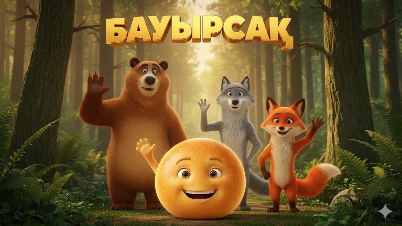 Бауырсақ ертегісі |Балаларға арналған мультфильм. Сказка 