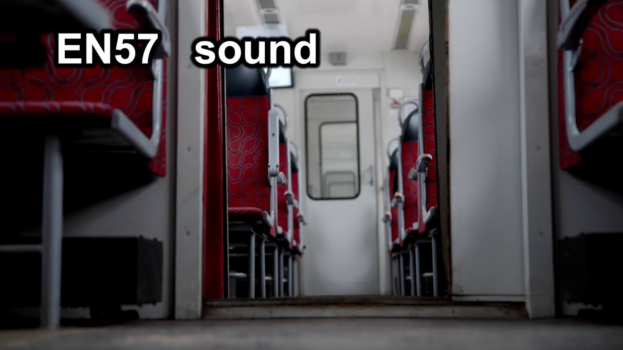 EN57-702 sound - dźwięki członu silnikowego w stereo z widokiem na pomost - prawie 1h