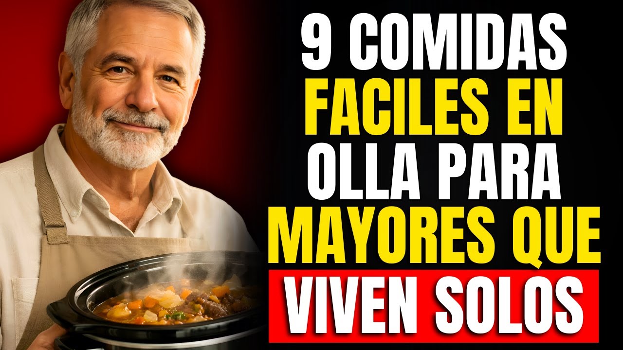 9 Comidas Fáciles en Olla de Cocción para Personas Mayores que Viven Solas (Seguras y Saludables)