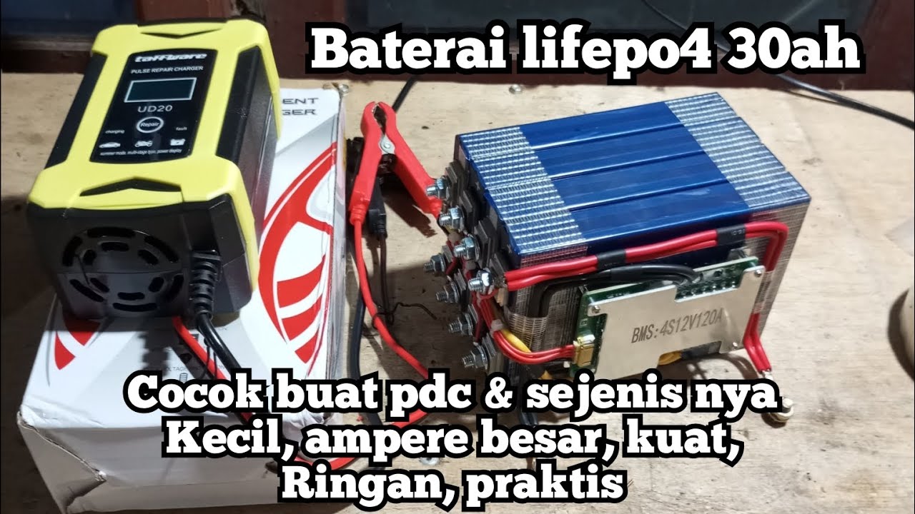Baterai lifepo4 12v 30ah cocok buat pdc, pac & platina.