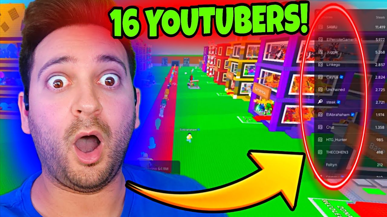 🔥 SAMMY ME INVITÓ al MAYOR EVENTO de YOUTUBERS en ROBA UN BRAINROT!!🔥 NOS PELEAMOS!! 😂