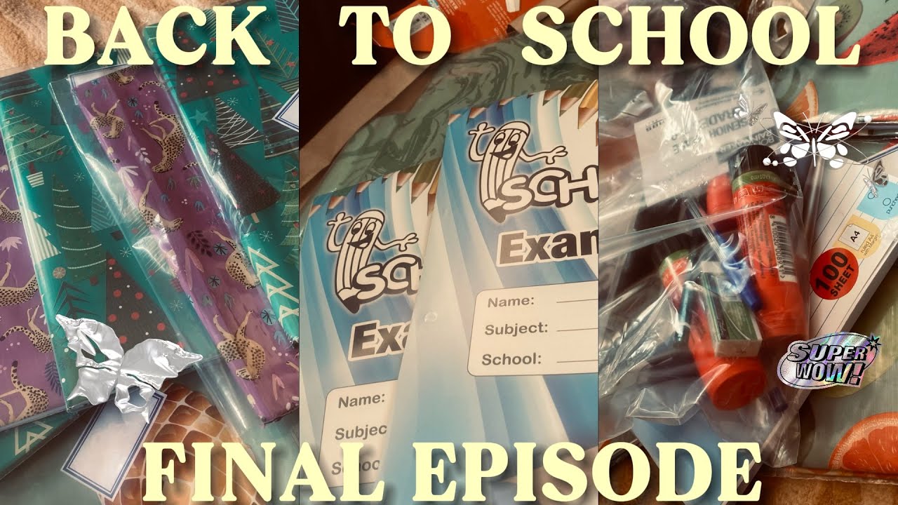 BACK TO SCHOOL FINAL EPISODE | Covering books | collecting stationery #southafricanyoutuber #vlog 