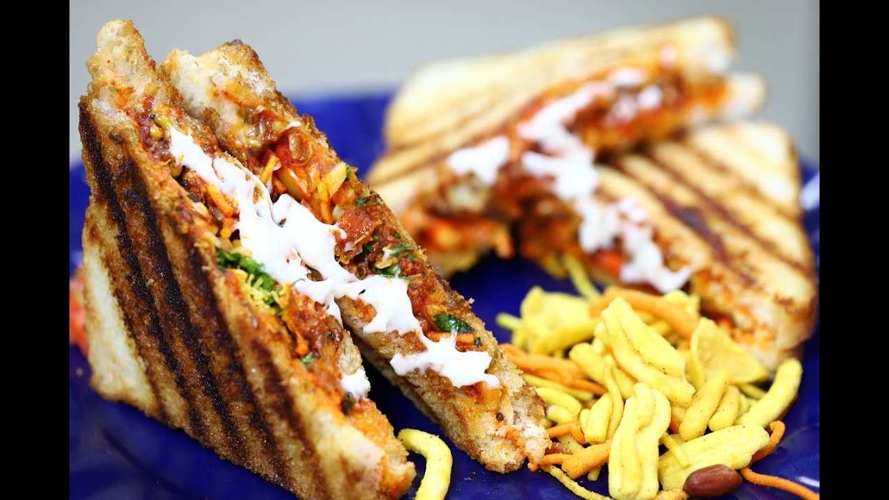 Cheesy and Crispy Misal Sandwitch | मिसळ सँडविच | Street Food Recipe | Sprouts Sandwich | Madhura